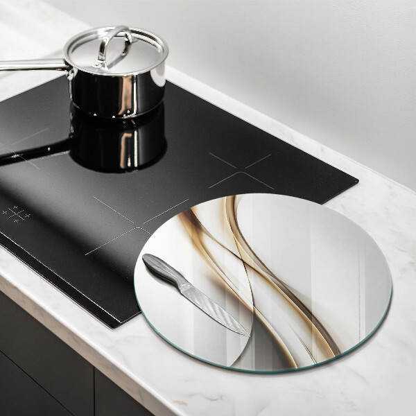 Deska kuchenna szklana Łagodne linie abstrakcja