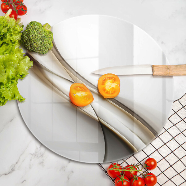 Deska kuchenna szklana Łagodne linie abstrakcja