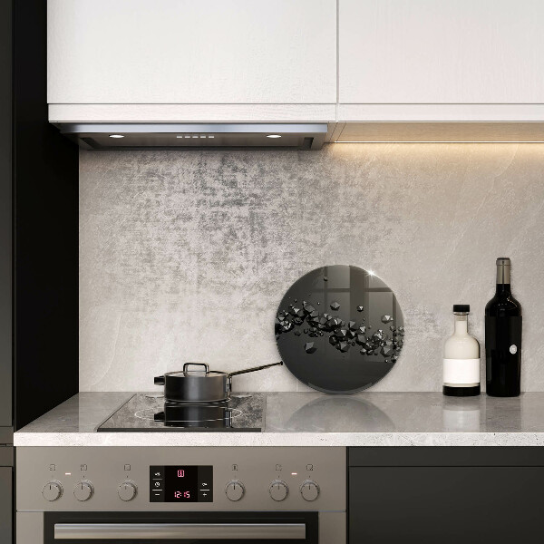 Deska kuchenna szklana Kształty 3D abstrakcja