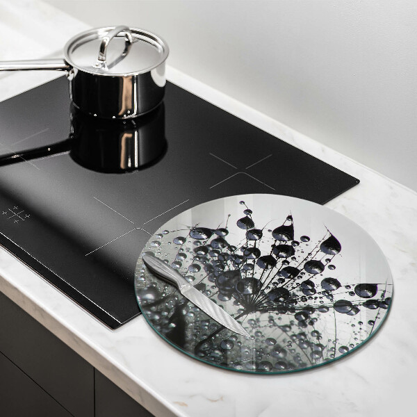 Deska kuchenna szklana Dmuchawce i rosa