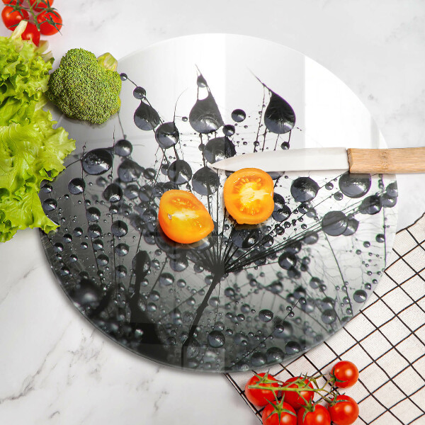 Deska kuchenna szklana Dmuchawce i rosa