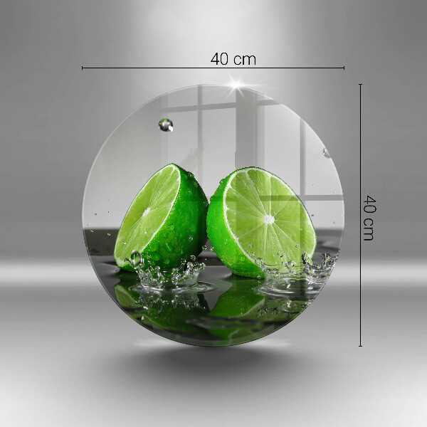 Deska kuchenna szklana Soczyste limonki i woda