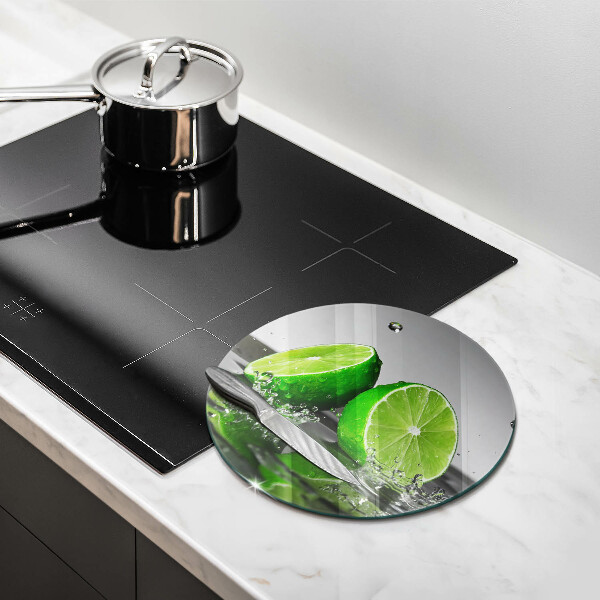 Deska kuchenna szklana Soczyste limonki i woda