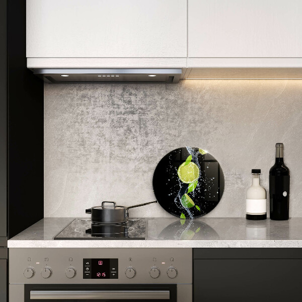 Deska kuchenna szklana Soczyste limonki w wodzie