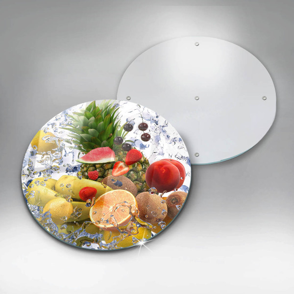 Deska kuchenna szklana Soczyste owoce i woda