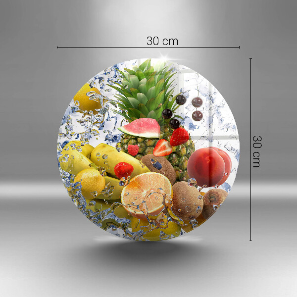 Deska kuchenna szklana Soczyste owoce i woda
