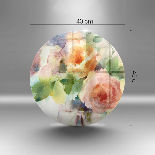 Deska kuchenna szklana Malowane kwiaty