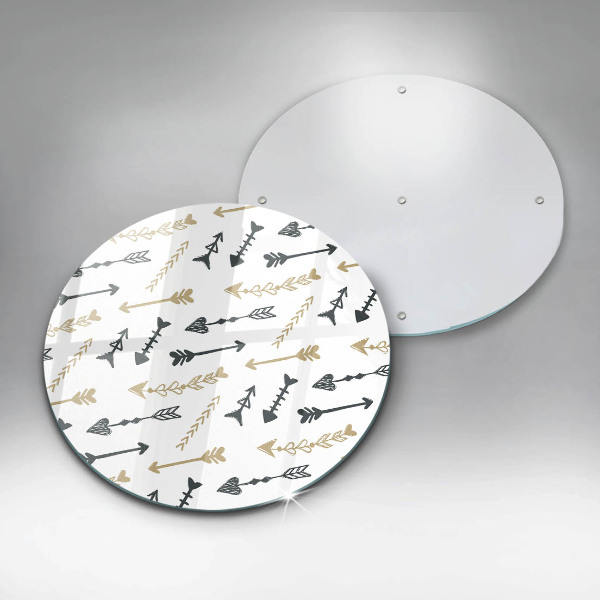 Deska kuchenna szklana Wzór boho strzałki