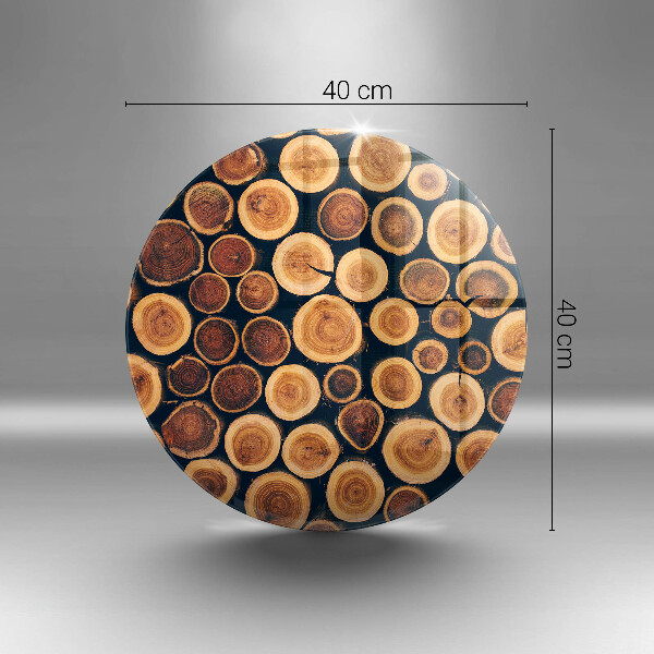 Deska kuchenna szklana Drewniane pieńki drzew