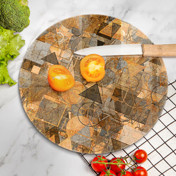 Deska kuchenna szklana Wzór figury geometryczne