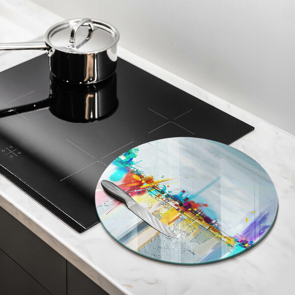 Deska kuchenna szklana Malowana abstrakcja