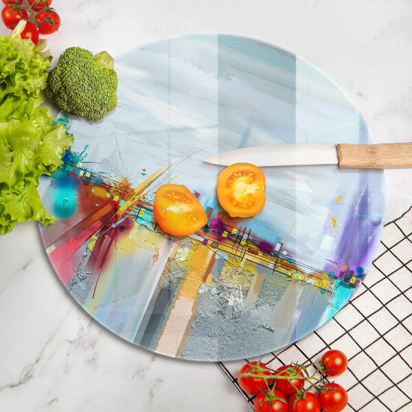 Deska kuchenna szklana Malowana abstrakcja