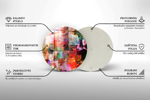 Deska kuchenna szklana Abstrakcja farby