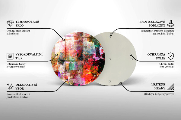 Deska kuchenna szklana Abstrakcja farby