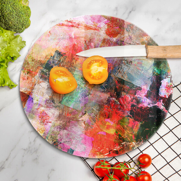 Deska kuchenna szklana Abstrakcja farby