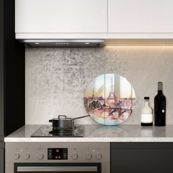 Deska kuchenna szklana Pejzaż Paryż wieża Eiffla