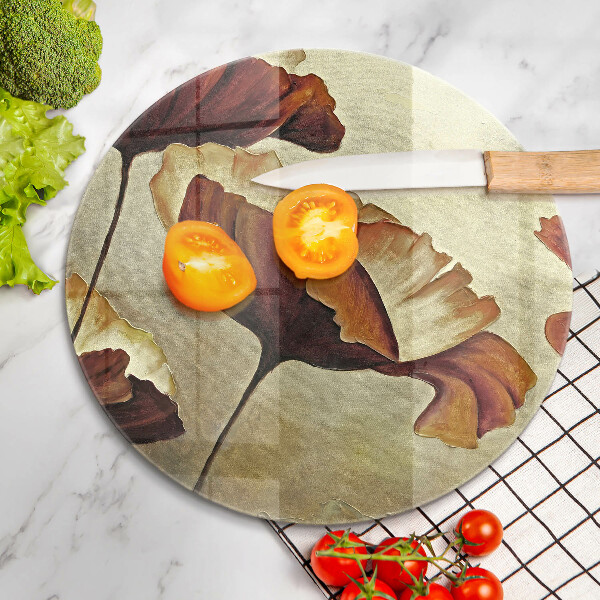 Deska kuchenna szklana Malowane boho kwiaty