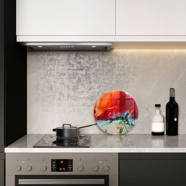 Szklana deska kuchenna Malowana abstrakcja