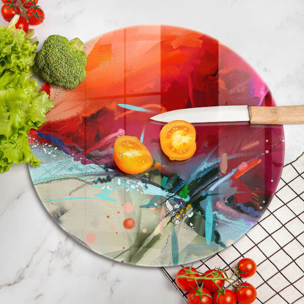 Szklana deska kuchenna Malowana abstrakcja