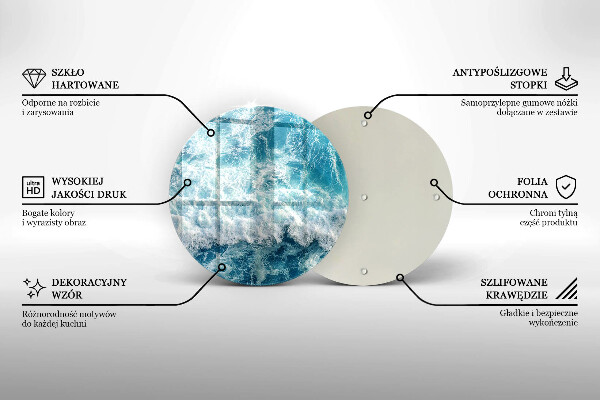 Szklana deska kuchenna Woda morskie fale