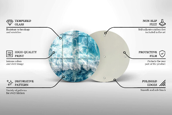 Szklana deska kuchenna Woda morskie fale