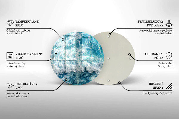 Szklana deska kuchenna Woda morskie fale