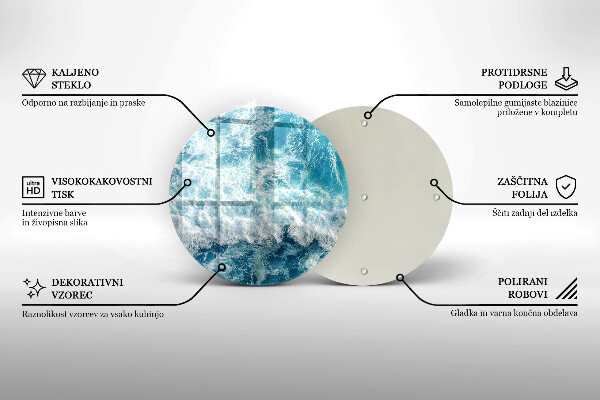 Szklana deska kuchenna Woda morskie fale