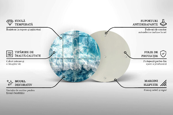 Szklana deska kuchenna Woda morskie fale