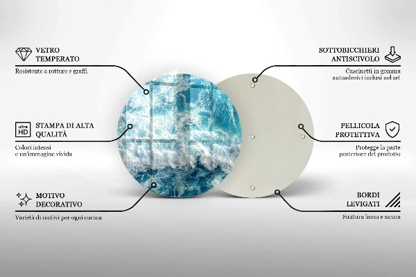 Szklana deska kuchenna Woda morskie fale