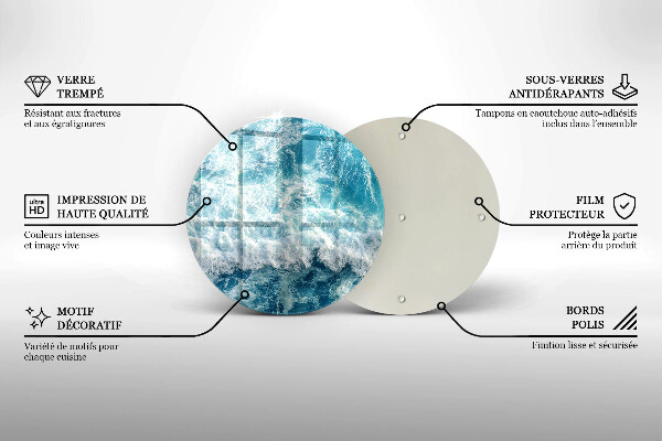 Szklana deska kuchenna Woda morskie fale