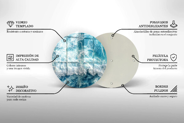 Szklana deska kuchenna Woda morskie fale