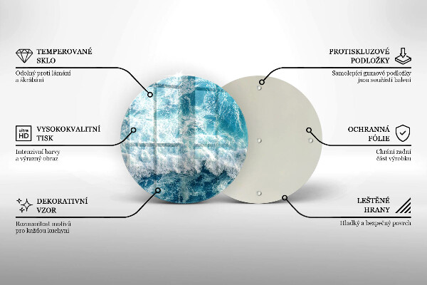 Szklana deska kuchenna Woda morskie fale