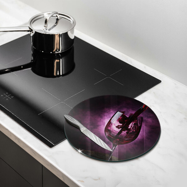 Deska kuchenna szklana Kieliszek wina