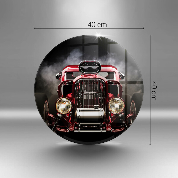 Deska kuchenna szklana Stary samochód