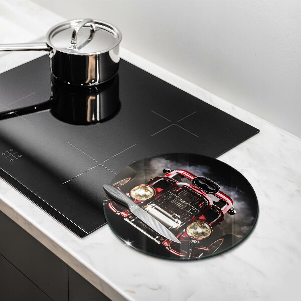 Deska kuchenna szklana Stary samochód