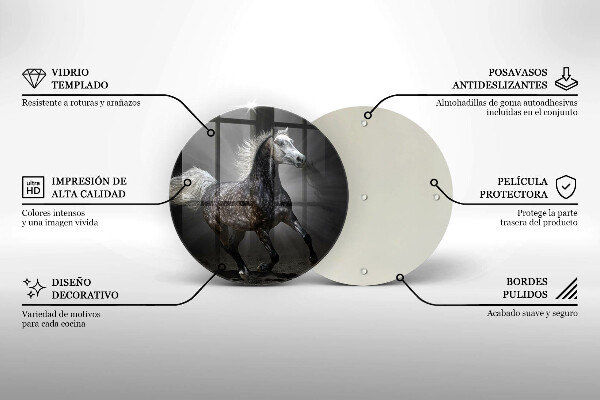 Deska kuchenna szklana Koń w galopie