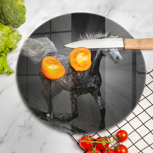 Deska kuchenna szklana Koń w galopie