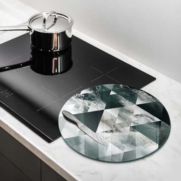 Deska kuchenna szklana Trójkąty i woda