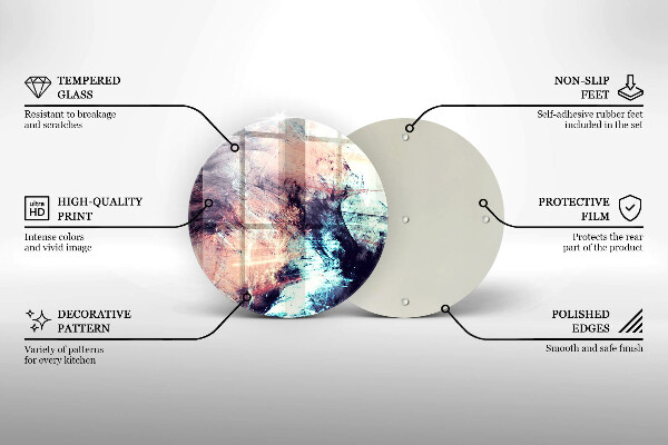 Deska kuchenna szklana Malowana abstrakcja