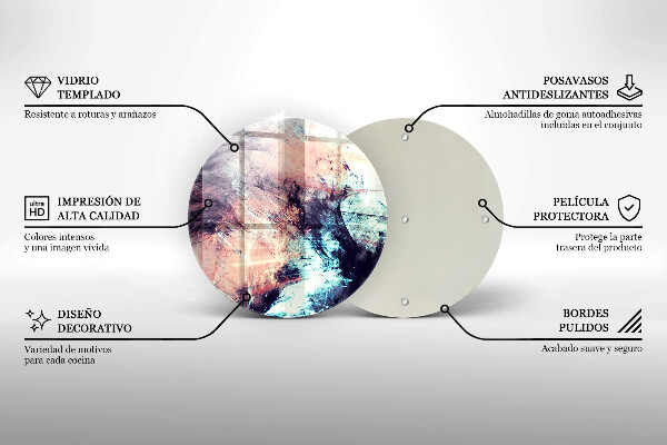 Deska kuchenna szklana Malowana abstrakcja