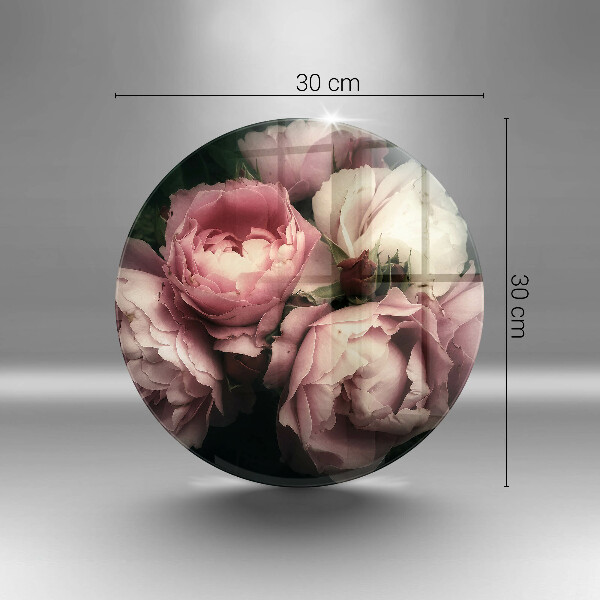 Deska kuchenna szklana Kwiaty piwonii