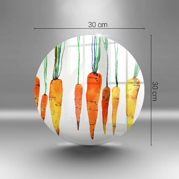 Deska kuchenna szklana Ilustracja marchewki