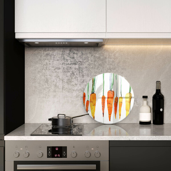 Deska kuchenna szklana Ilustracja marchewki