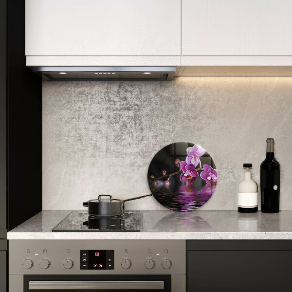 Deska kuchenna szklana Orchidea woda zen