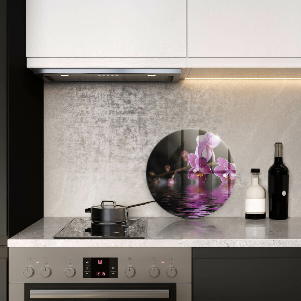 Deska kuchenna szklana Orchidea woda zen