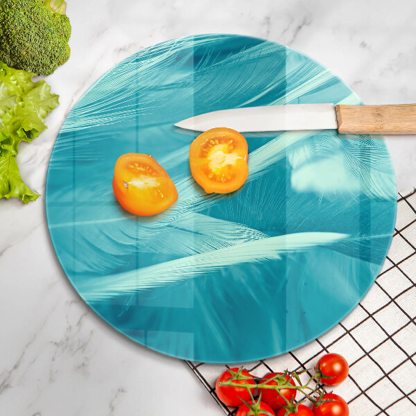 Deska kuchenna szklana Delikatne piórka