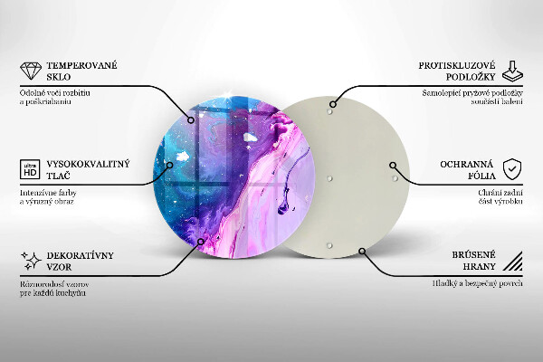 Deska kuchenna szklana Abstrakcja tusze