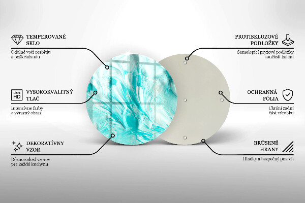 Deska kuchenna szklana Farby abstrakcja