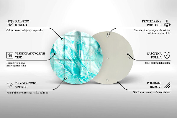Deska kuchenna szklana Farby abstrakcja
