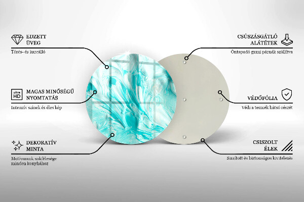 Deska kuchenna szklana Farby abstrakcja
